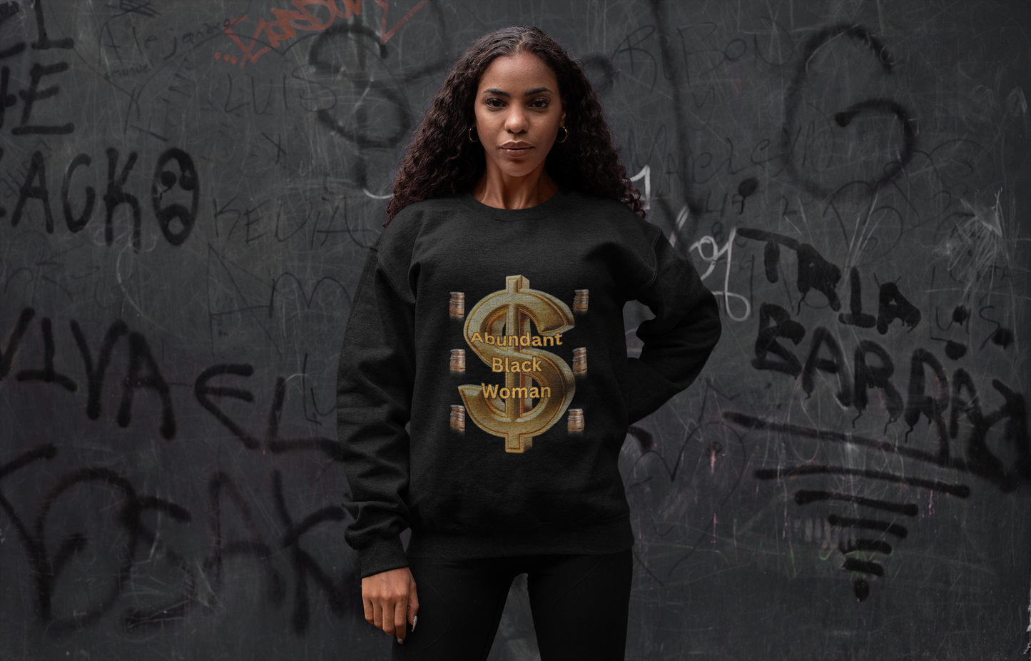 Abundant Black Woman Sweater