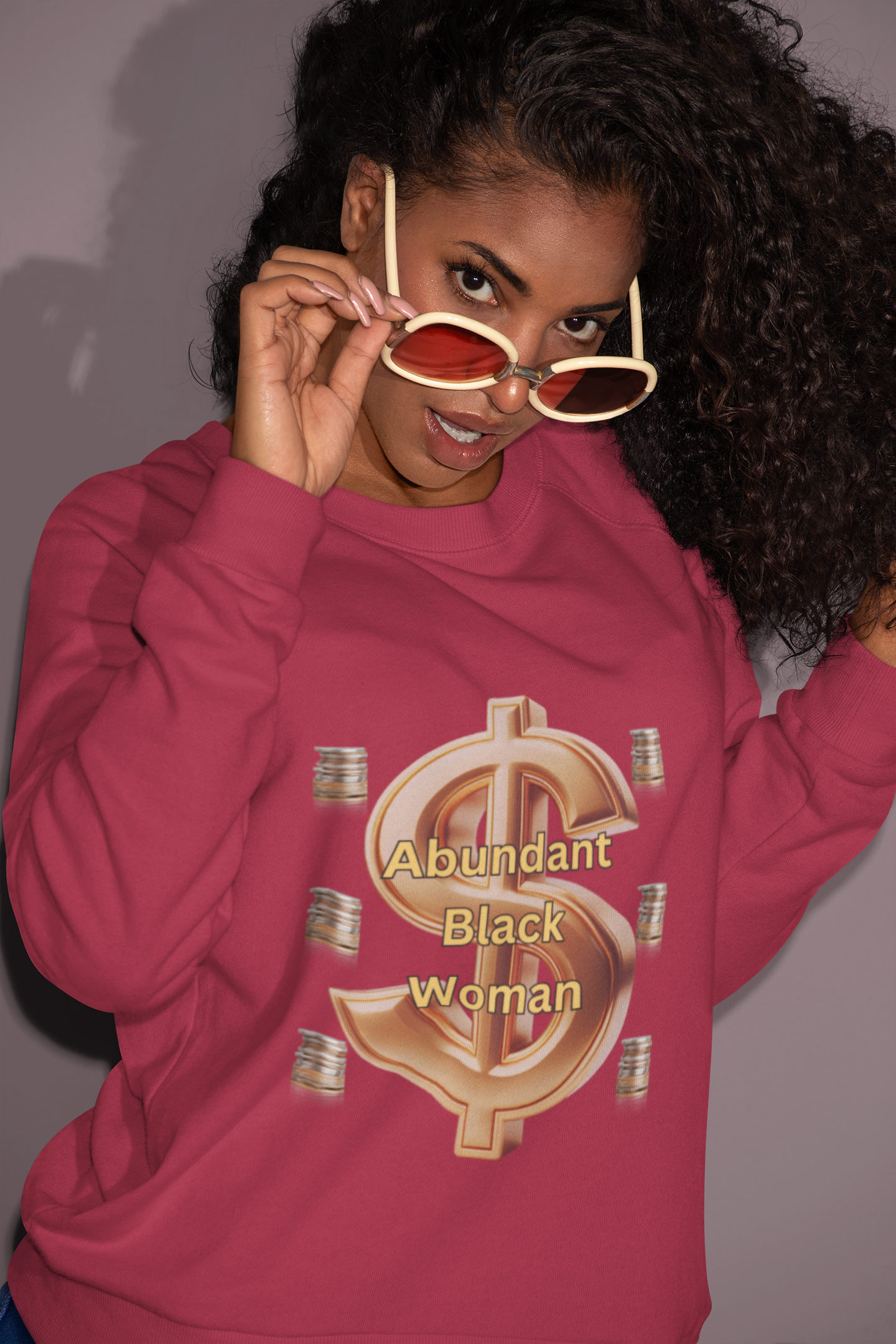 Abundant Black Woman Sweater