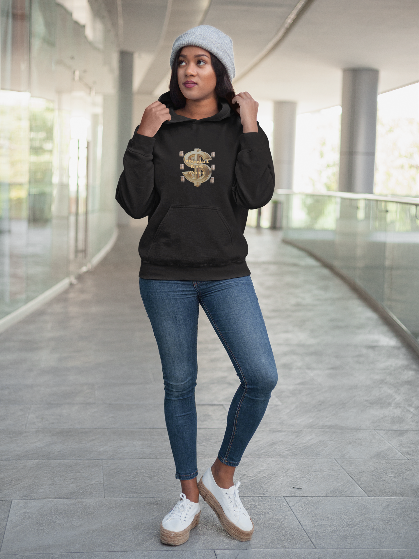 Abundant Black Woman Hoodie